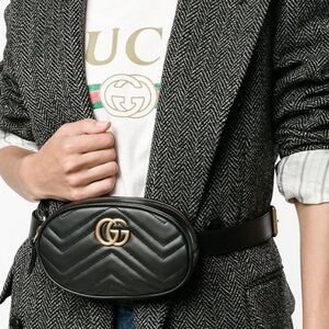 Gucci marmont GG waist (belt) bag